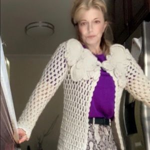 Gorgeous  lace like length cardigan